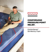 Sealy High Point II Hybrid Mattress showing a plush, quilted surface with a white and gray fabric cover and supportive edge detailing.