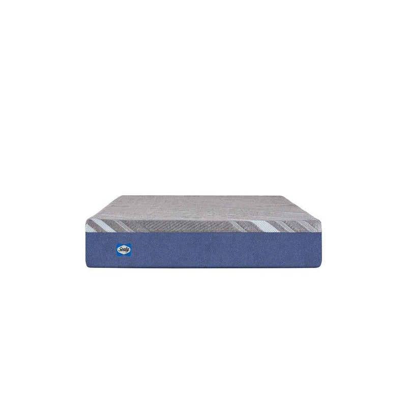 Sealy Midnight Cove foam mattress showing plush top surface with textured fabric and neatly stitched edges.