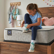 Sealy Osage Innerspring Mattress with plush top layer and supportive coil system, designed for comfort and durability.