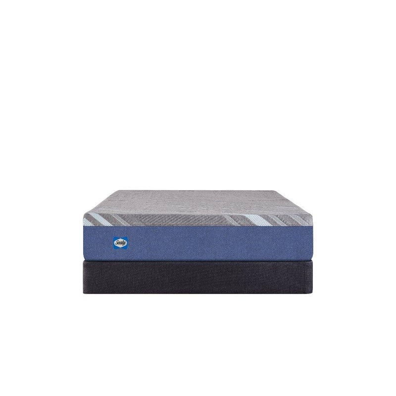 Sealy Bridgerton foam mattress showing plush top surface with quilted pattern and supportive foam layers for comfortable sleep.