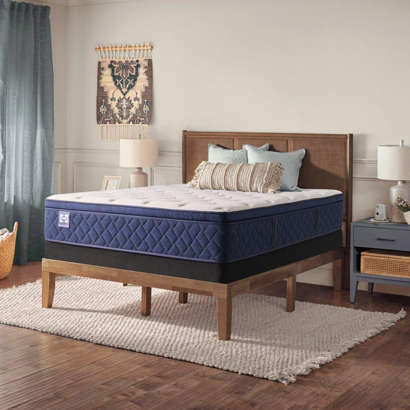 Sealy Safa Park Spring Mattress showing a plush, supportive mattress with a quilted top in a bedroom setting.