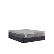 Sealy Remey Hybrid Mattress with plush top and supportive base, showcasing its layered design and comfortable surface.