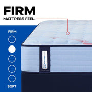 Sealy Fayette Spring Mattress showing a plush, supportive mattress with a quilted top and Sealy branding for comfortable sleep.