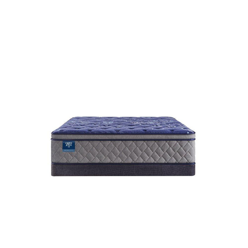 Sealy Grand Jewel Innerspring Mattress with quilted top and supportive layers, shown in a well-made, plush bedroom setting.
