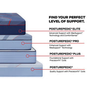 Sealy Medina II hybrid mattress with a plush top layer and supportive base, showcasing a clean, modern design for restful sleep.