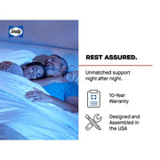 Sealy Sonterra Hybrid Mattress showing plush surface and layered construction for comfort and support