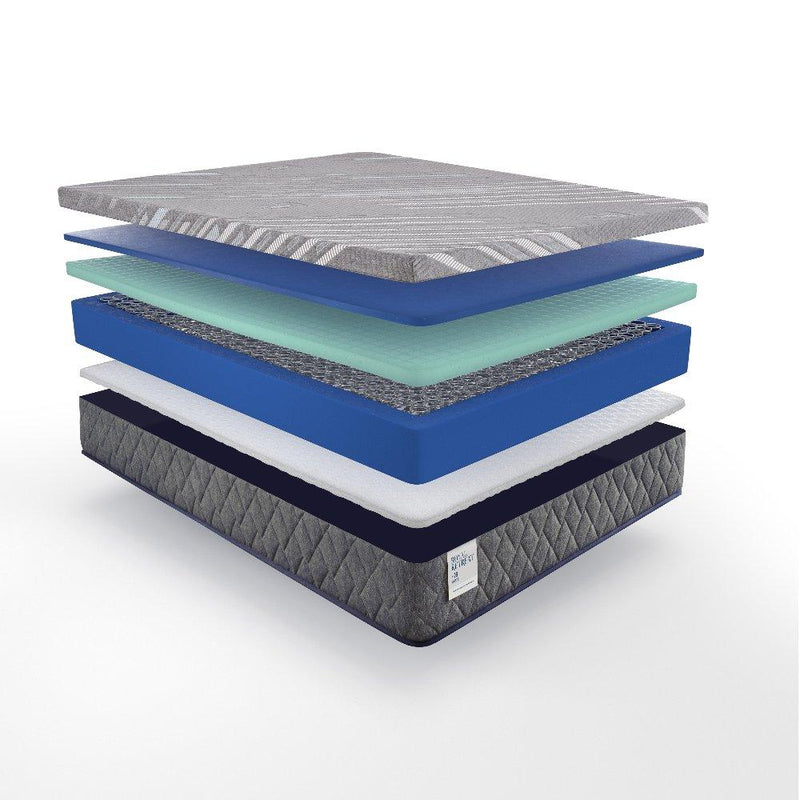 Sealy Porter Hybrid Mattress showing a plush, supportive surface with a quilted top and reinforced edges for comfort and durability.