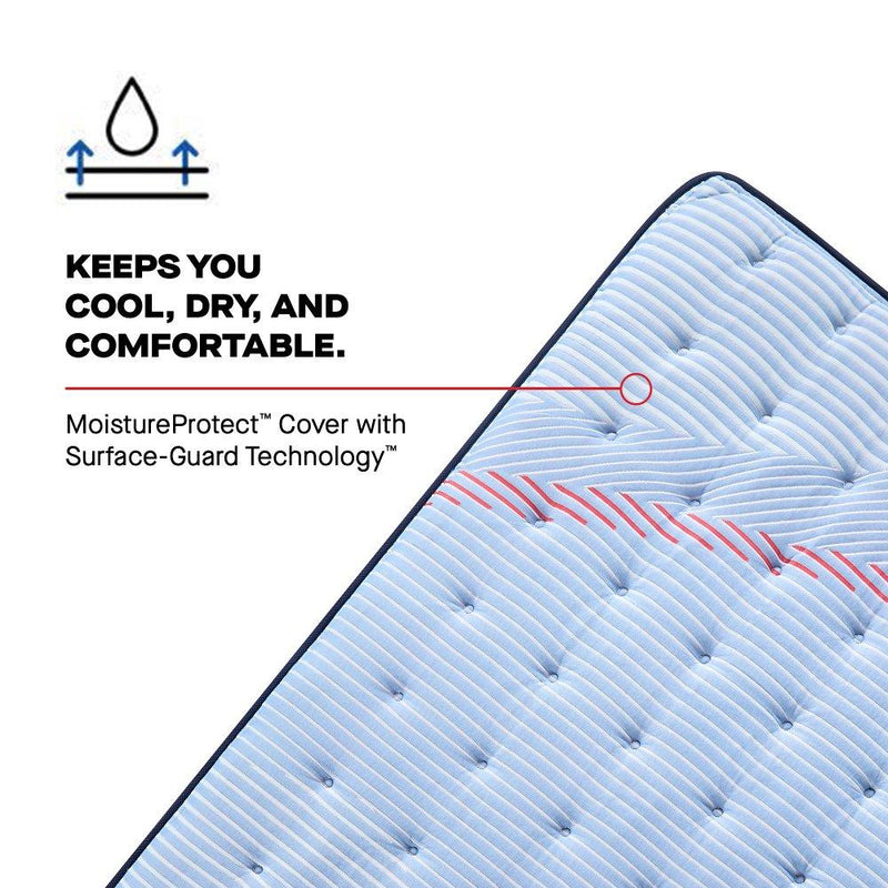 Sealy Fayette Spring Mattress showing a plush, comfortable top surface with a supportive mattress design and brand label.