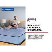 Sealy Maida Spring Mattress showing a plush, supportive mattress with a quilted top and side handles for easy movement.