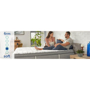 Sealy Lavina II innerspring mattress with a padded fabric cover and visible quilting, designed for comfort and support.