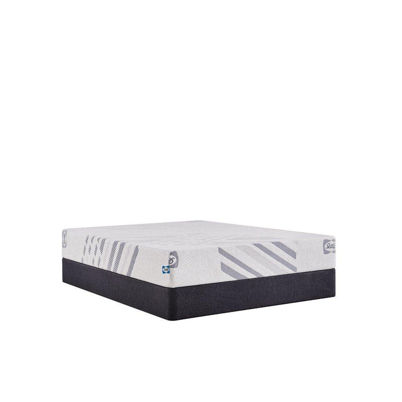 Sealy Lane Foam Mattress showcasing a plush, white foam mattress with a quilted top and supportive side panels.