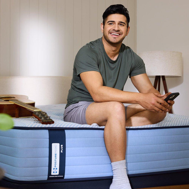 Sealy Plainfield Mattress with a plush, neutral-colored fabric cover and a supportive, comfortable sleeping surface.