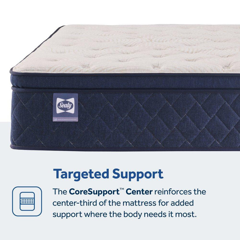 Sealy Safa Park Spring Mattress with plush fabric cover and supportive inner springs for comfortable sleep.