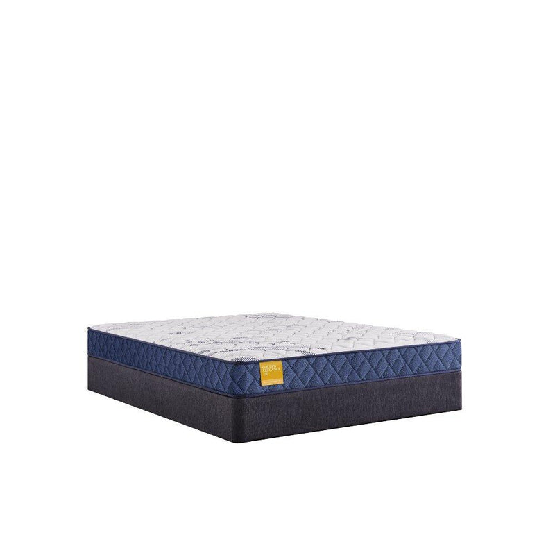Sealy Glacier Park foam mattress with quilted top and plush surface, designed for comfort and support.