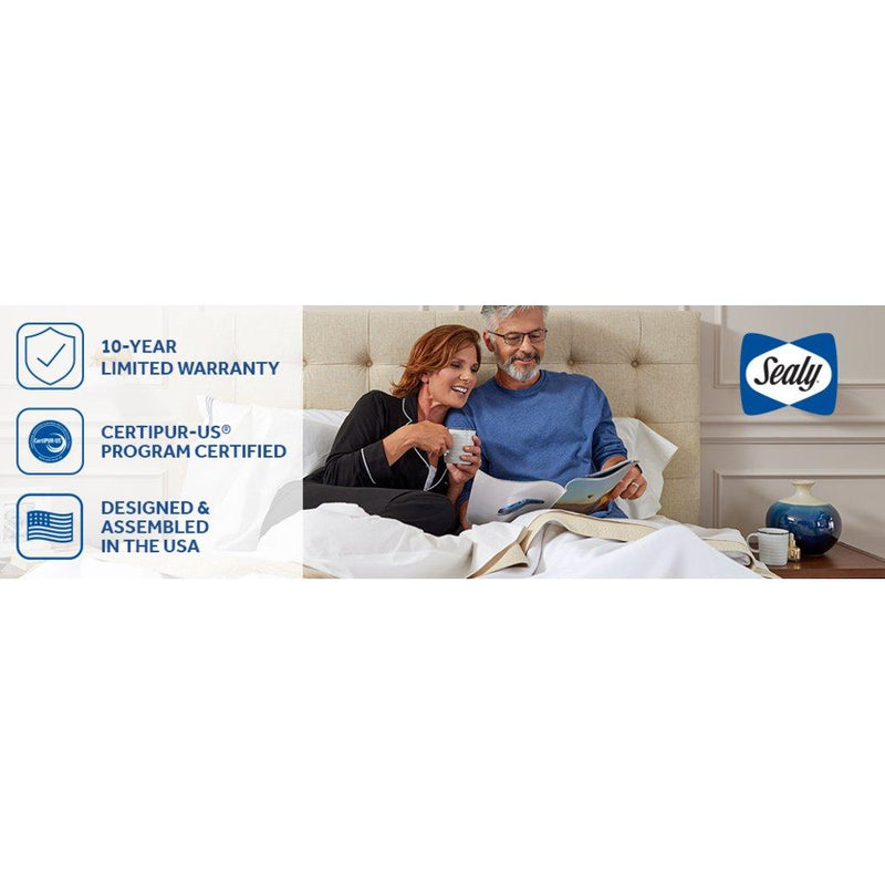 Sealy Lavina II innerspring mattress with plush fabric cover and supportive inner springs, perfect for comfortable sleeping.