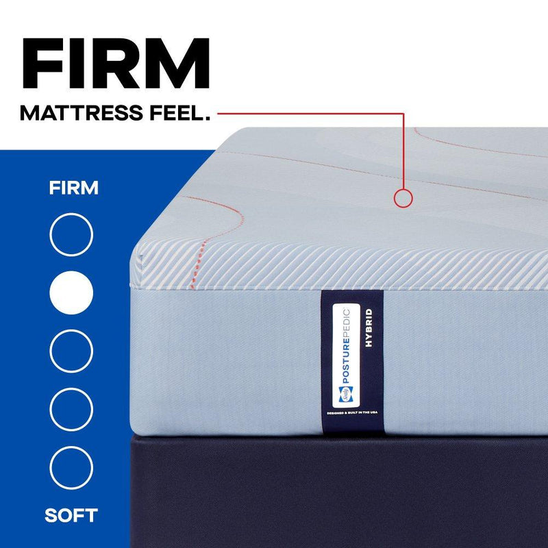 Sealy Maida Hybrid Mattress with plush fabric cover, showcasing a modern design and supportive construction for comfortable sleep.