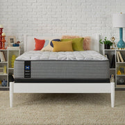 Sealy Lavina II innerspring mattress with plush fabric cover, showcasing the comfortable sleeping surface and supportive construction.