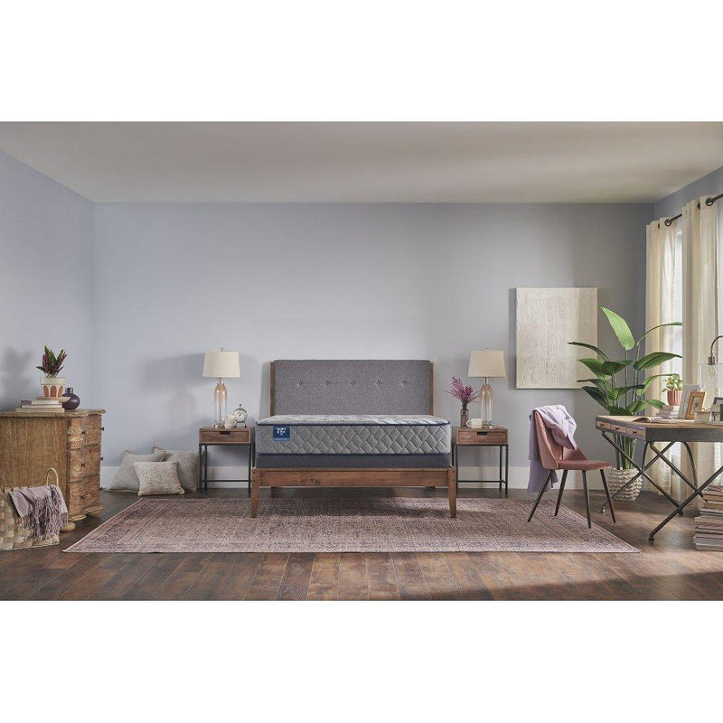 Sealy Opal House innerspring mattress with plush fabric cover and visible edge support, designed for comfortable sleep.