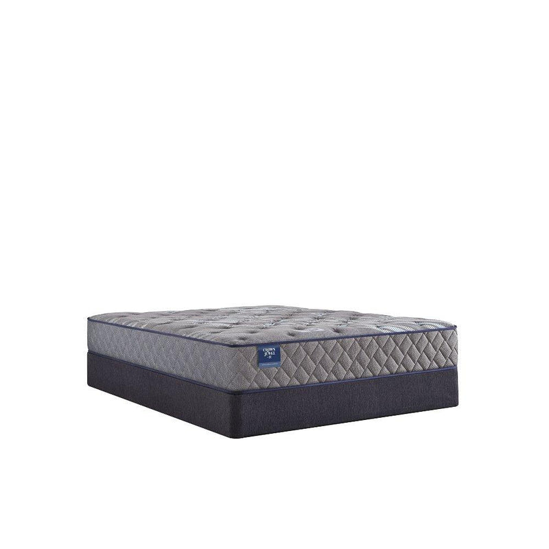 Sealy Opal House innerspring mattress showing a plush, supportive bed with fabric upholstery and a modern design.