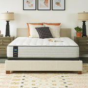 Sealy Garner II innerspring mattress with plush top and supportive coils, ideal for comfortable sleep in a modern bedroom setting.