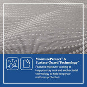 Sealy Oriole Hybrid Mattress showing a plush, supportive mattress with a quilted top and breathable fabric in a bedroom setting.