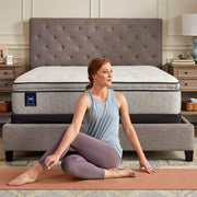 Sealy innerspring mattress with plush top layer and supportive springs, designed for comfort and durability.