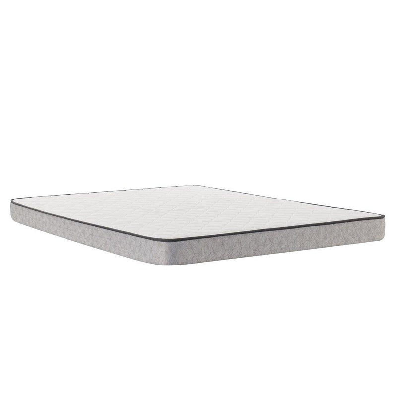 Sealy Spruce Innerspring Mattress with quilted top and supportive edge, showcasing plush fabric and reinforced sides.