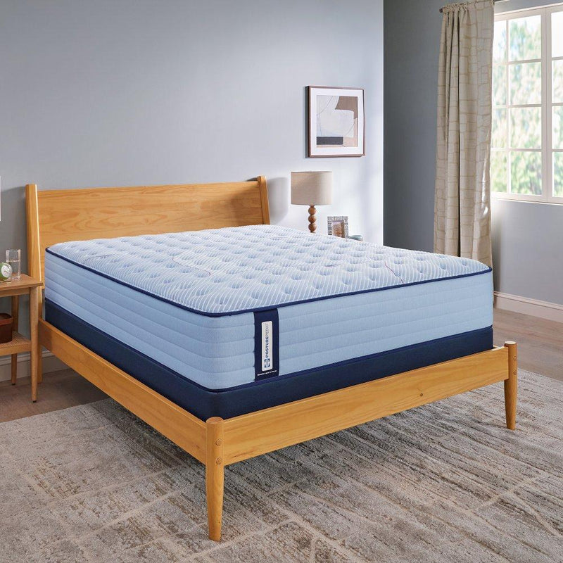 Sealy Maida Spring Mattress with plush fabric cover and supportive spring design, ideal for comfortable sleep.