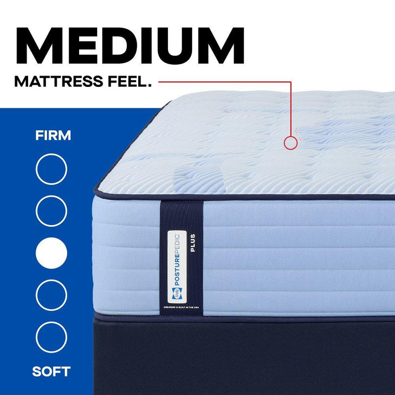 Sealy Newland Spring Mattress with plush top and supportive layers, shown in a modern bedroom setting.