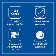 Sealy Medina Hybrid Mattress with plush fabric cover, showcasing its layered design and supportive structure for restful sleep.