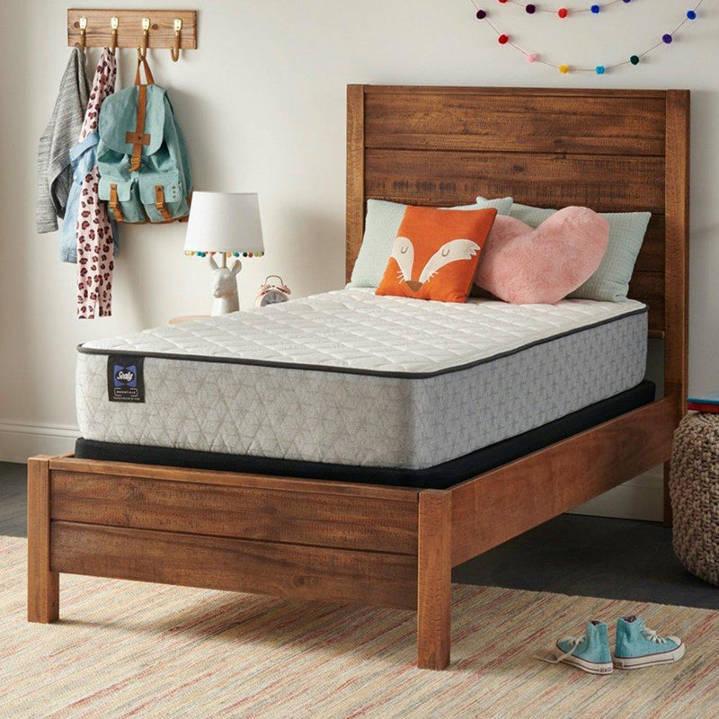 Sealy Bechtler II innerspring mattress with plush fabric cover and supportive inner coils, designed for comfort and durability.