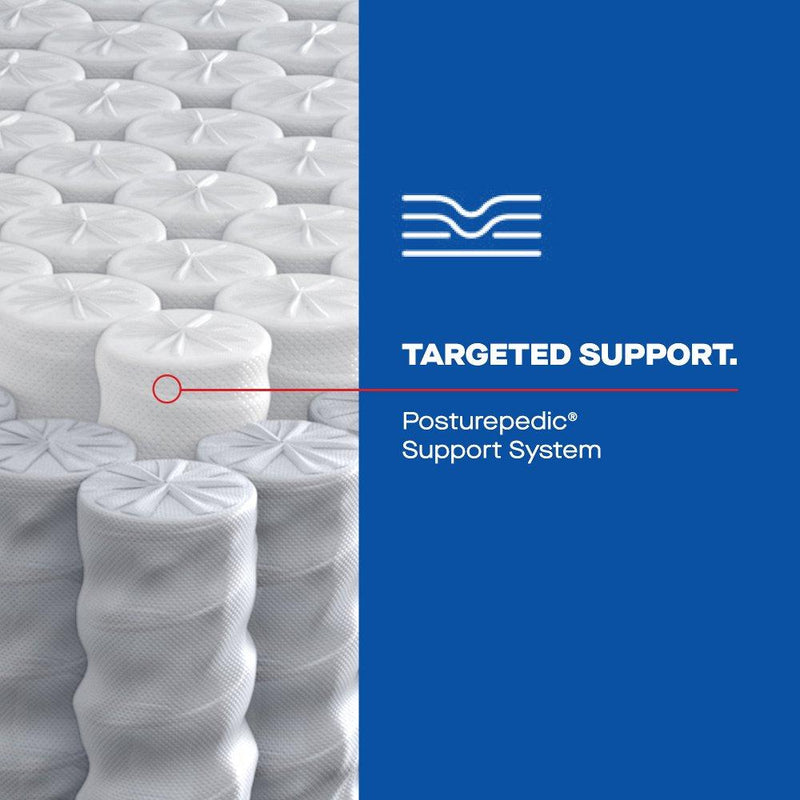 Sealy Fayette Spring Mattress showing its plush, quilted top and supportive mattress construction in a well-lit room.