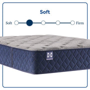 Sealy Moreland Ave Spring Mattress with plush fabric cover and supportive inner springs, designed for comfort and durability.