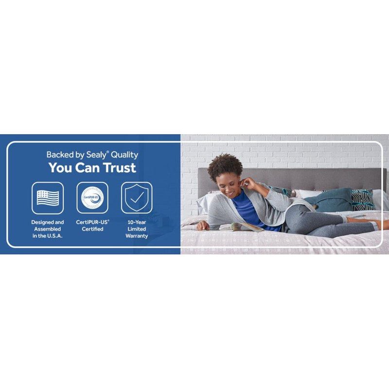 Sealy Golden Spirit Spring Mattress with plush fabric cover and supportive spring system, designed for comfort and durability.