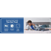 Sealy Midnight Bliss Spring Mattress with plush fabric cover and supportive spring construction for comfortable sleep.