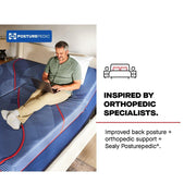 Sealy Medina II Spring Mattress showing a plush, quilted surface with supportive edges and a clean, neutral fabric cover.