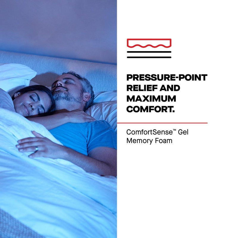 Sealy Lovato Hybrid Mattress with layered foam and pocket coil design, showcasing a plush, supportive surface for restful sleep.
