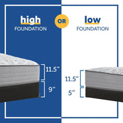 Sealy Philben innerspring mattress with quilted surface and supportive coils, designed for comfort and durability.