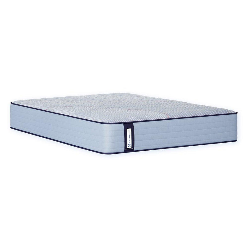Sealy Orlando Spring Mattress showing a plush, white mattress with a quilted top and supportive edges for restful sleep.