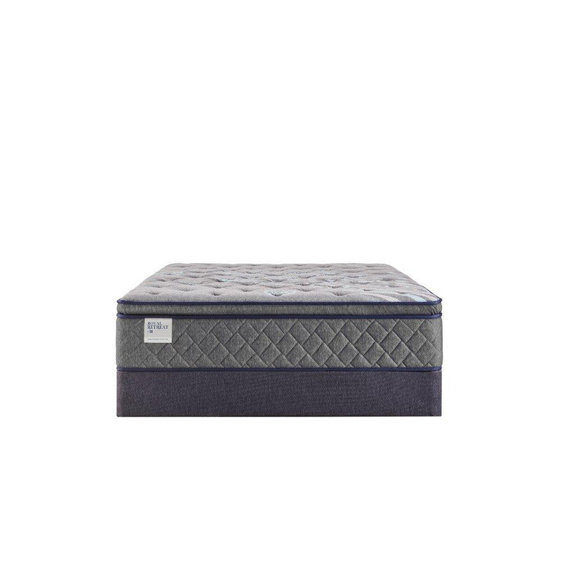 Sealy Sao Paulo innerspring mattress with plush surface and supportive coils, designed for comfort and durability in bedroom sleep setup