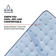Sealy Newland Spring Mattress with plush top and supportive layers, shown in a bedroom setting for restful sleep comfort