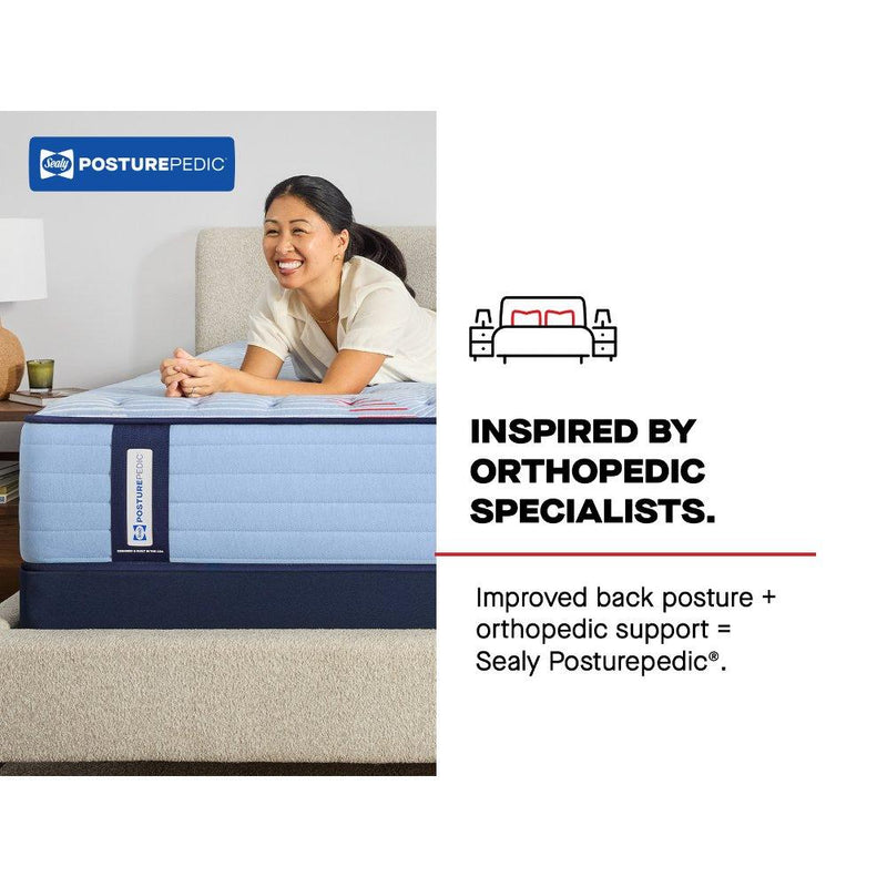 Sealy Fayette Spring Mattress with plush fabric cover and supportive spring system, designed for comfort and durability.