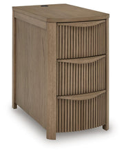 Ashley Furniture Camdill chairside end table with a wood finish, compact design, and square top perfect for small spaces.