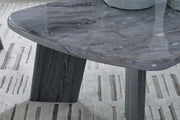Set of three Bluebond tables from Ashley Furniture, featuring modern design and sleek blue finishes.