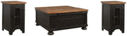 Ashley Furniture Valebeck occasional table set featuring two modern wooden tables with sleek finishes and stylish design.
