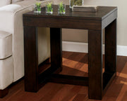 Ashley Furniture Watson Table Set with two matching tables featuring wood finishes and modern design details.