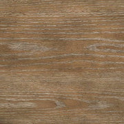 Ashley Furniture Realyn Occasional Table Set featuring two round tables with a dark wood finish and modern design.
