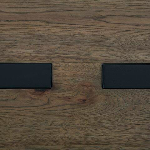 Ashley Furniture Kandinew end table with a sleek finish, featuring a modern design and smooth surface.