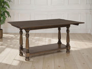 Ashley Furniture Sturlayne end table with a wooden top and metal legs, featuring a modern design for living room decor.