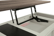 Ashley Furniture Bolanburg coffee table with lift top, featuring a modern cocktail table design with storage and a sleek finish.